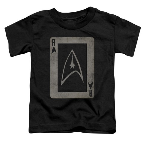 Star Trek-Tos Ace - Short Sleeve Toddler Tee - Black- Small 2T