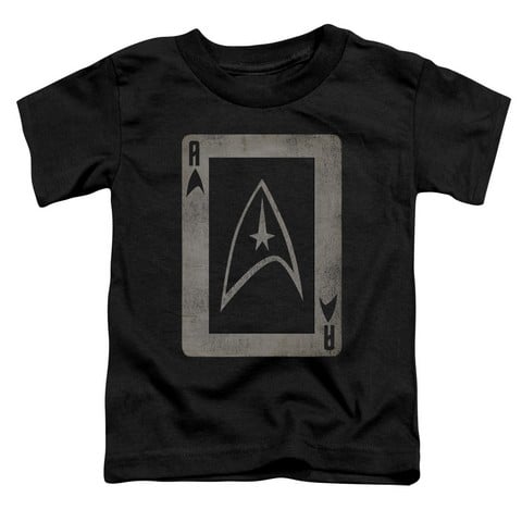 Star Trek-Tos Ace - Short Sleeve Toddler Tee - Black- Medium 3T