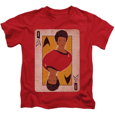 Star Trek-Tos Queen - Short Sleeve Juvenile 18-1 Tee - Red- Large 7