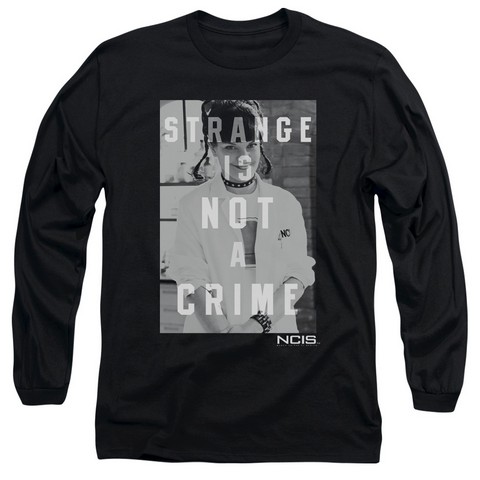 Ncis-Strange - Long Sleeve Adult 18-1 Tee - Black- Large