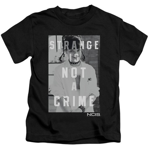 Ncis-Strange - Short Sleeve Juvenile 18-1 Tee - Black- Medium 5-6