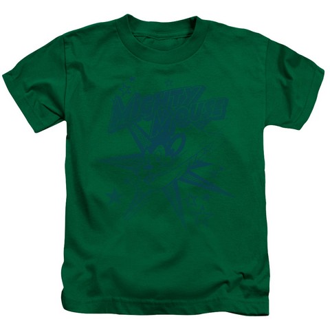 Mighty Mouse-Mighty Mouse - Short Sleeve Juvenile 18-1 Tee - Kelly Green- Large 7