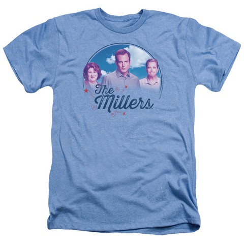 Millers-Cast - Adult Heather Tee - Light Blue- Medium