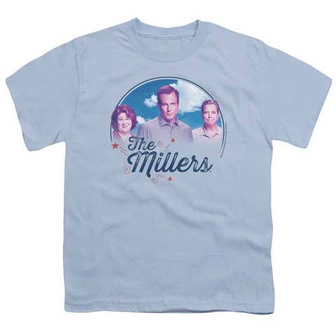 Millers-Cast - Short Sleeve Youth 18-1 Tee - Light Blue- Small