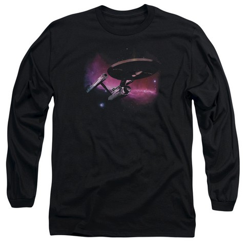 Star Trek-Prime Directive - Long Sleeve Adult 18-1 Tee - Black, Extra Large