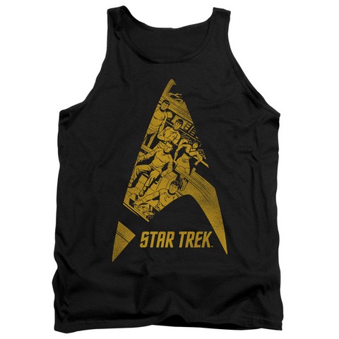 Star Trek-Delta Crew - Adult Tank Top - Black- Large