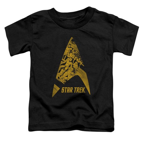 Star Trek-Delta Crew - Short Sleeve Toddler Tee - Black- Small 2T
