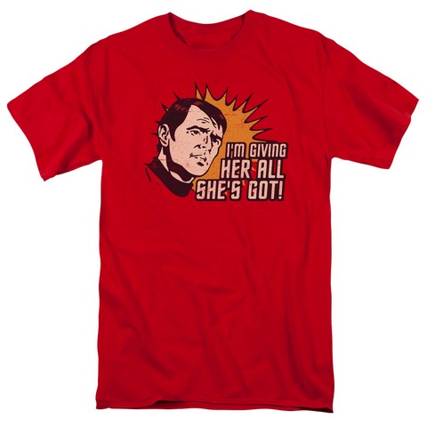 Star Trek-Everything - Short Sleeve Adult 18-1 Tee - Red- Medium