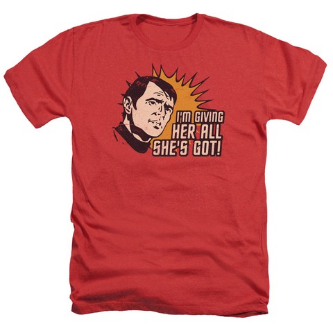 Star Trek-Everything - Adult Heather Tee - Red- Extra Large