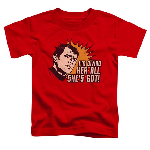 Star Trek-Everything - Short Sleeve Toddler Tee - Red- Medium 3T
