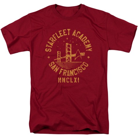 Star Trek-Collegiate Bridge 18-1 Tee - Cardinal- 2X