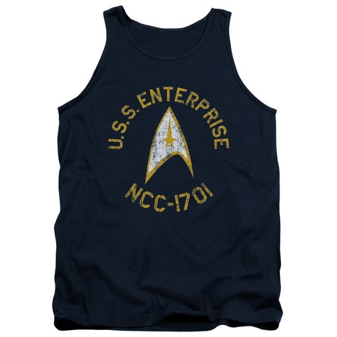 Star Trek-Collegiate - Adult Tank Top - Navy- Medium