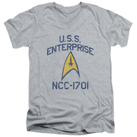 Star Trek-Collegiate Arch - Short Sleeve Adult 30-1 Tee - Athletic Heather- Medium