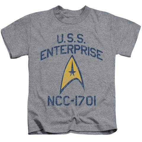 Star Trek-Collegiate Arch - Short Sleeve Juvenile 18-1 Tee - Athletic Heather- Small 4