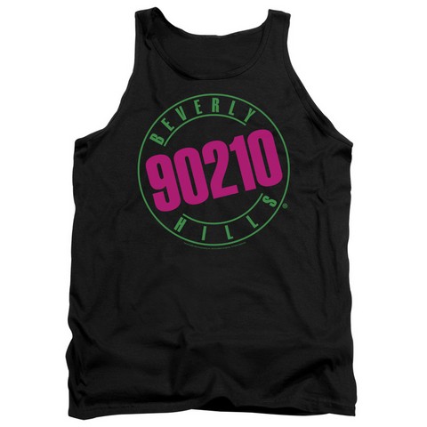 90210-Neon - Adult Tank Top - Black- Large