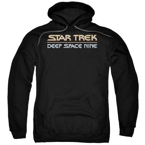 Star Trek-Deep Space Nine Logo - Adult Pull-Over Hoodie - Black- 3X -  Trevco, CBS152-AFTH-6