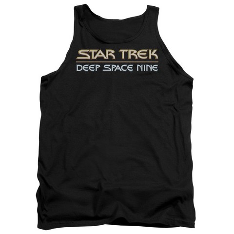 Star Trek-Deep Space Nine Logo - Adult Tank Top - Black- Large