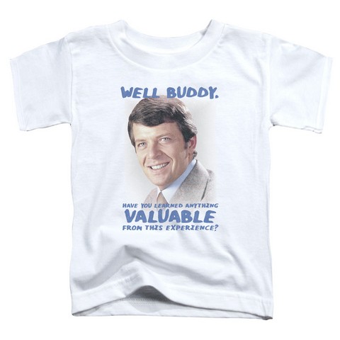 Brady Bunch-Buddy - Short Sleeve Toddler Tee - White- Medium 3T