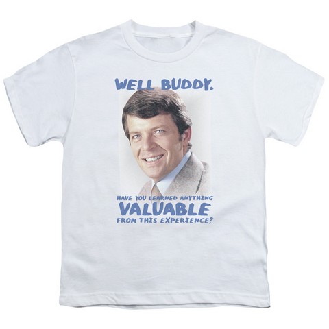 Brady Bunch-Buddy - Short Sleeve Youth 18-1 Tee - White- Medium