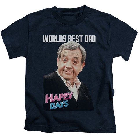 Happy Days-Best Dad 18-1 Tee - Navy- Large 7