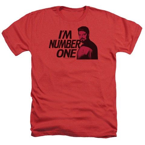 Star Trek-Im Number One - Adult Heather Tee - Red- Extra Large
