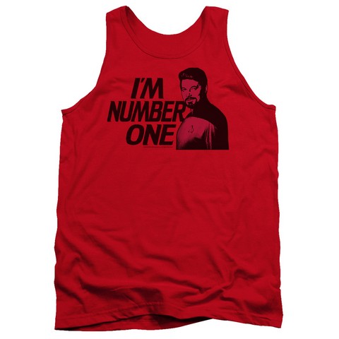 Star Trek-Im Number One - Adult Tank Top - Red- Medium