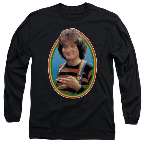 Mork & Mindy-Mork - Long Sleeve Adult 18-1 Tee - Black- Small