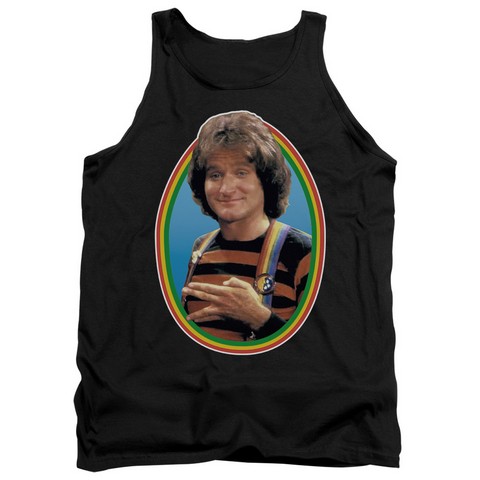 Mork & Mindy-Mork - Adult Tank Top - Black- Large