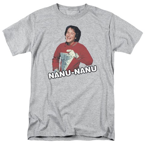 Mork & Mindy-Catchphrase - Athletic Heather- 5X