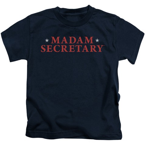 Madam Secretary-Logo - Short Sleeve Juvenile 18-1 Tee - Navy- Small 4