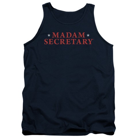 Madam Secretary-Logo - Adult Tank Top - Navy- Medium