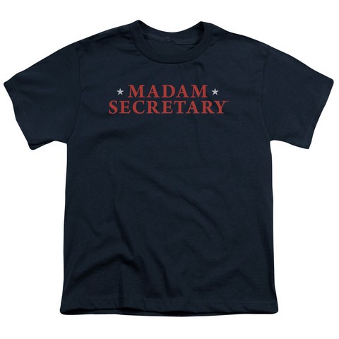 Madam Secretary-Logo - Short Sleeve Youth 18-1 Tee - Navy- Medium