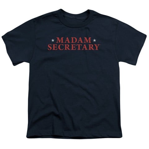 Madam Secretary-Logo - Short Sleeve Youth 18-1 Tee - Navy- Extra Large