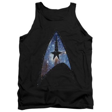 Star Trek-Galactic Shield - Adult Tank Top - Black- Medium