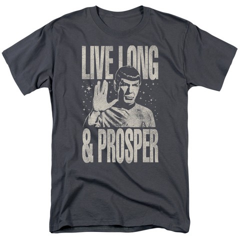 Star Trek-Prosper 18-1 Tee - Charcoal- Large