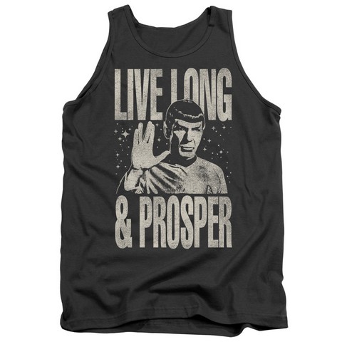 Star Trek-Prosper - Adult Tank Top - Charcoal- Medium