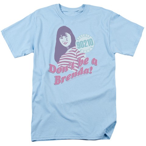 90210-Dont Be A Brenda - Short Sleeve Adult 18-1 Tee - Light Blue- Small