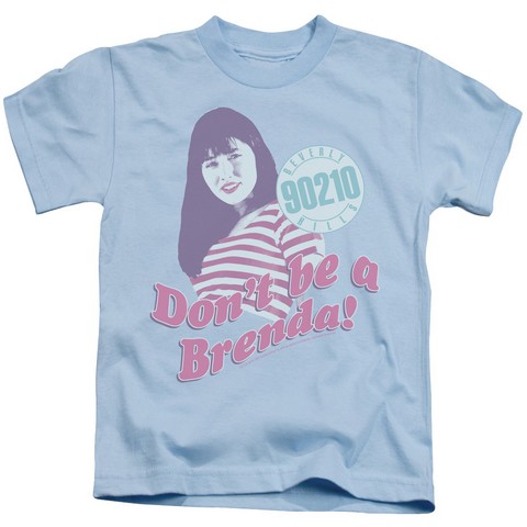 90210-Dont Be A Brenda - Short Sleeve Juvenile 18-1 Tee - Light Blue- Medium 5-6