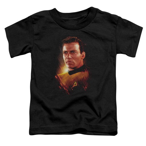 Star Trek-Epic Kirk - Short Sleeve Toddler Tee - Black- Large 4T