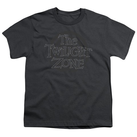 Twilight Zone-Spiral Logo - Short Sleeve Youth 18-1 Tee - Charcoal- Small