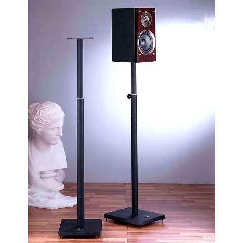 Picture of VTI Manufacturing BLE101 Black Iron Cast Bas Adjustable Speaker Stand