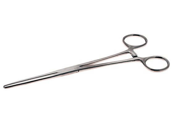 Picture of Aven 12019 Straight Serrated Jaws Hemostat - 8 Inch