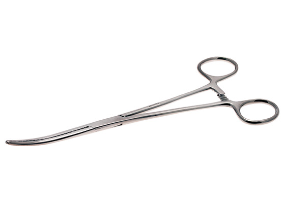 Picture of Aven 12020 Curved Serrated Jaws Hemostat - 8 Inch