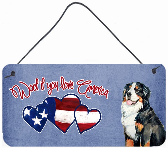 LH9525DS612 Woof If You Love America Bernese Mountain Dog Wall and Door Hanging Prints
