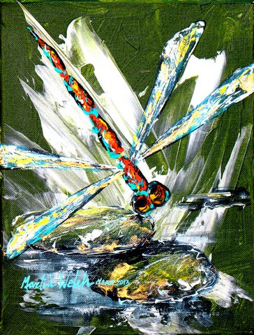 MW1182GF Bug Eye Dragonfly Flag Garden Size