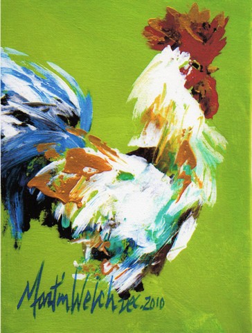 Boss Rooster Flag Garden Size