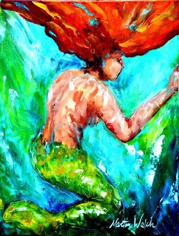 Mermaids Heaven Flag Garden Size