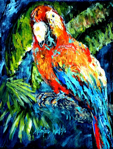 Yo Yo Mama Parrot Flag Garden Size