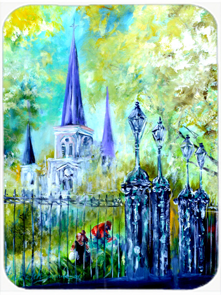 Across The Square St Louis Cathedral Glass Cutting Board- Large