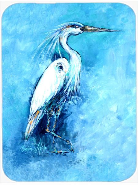 Standing Gaurd Egret Mouse Pad, Hot Pad & Trivet